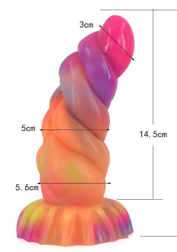 Фаллоимитатор-тентакль "Yocy" на присоске, рельефный 